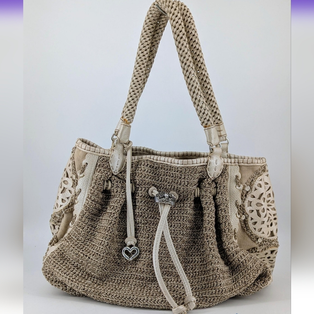 Brighton Irena Medallion Crochet Bag
